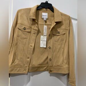 NWT Tommy Bahama Micro-suede jean jacket